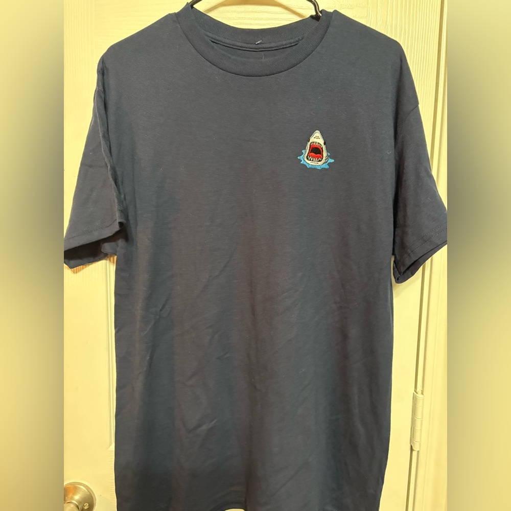 Riot Society Dark Blue Shark Graphic Tee